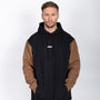 POLERON HOODIE BLACK/COFFEE